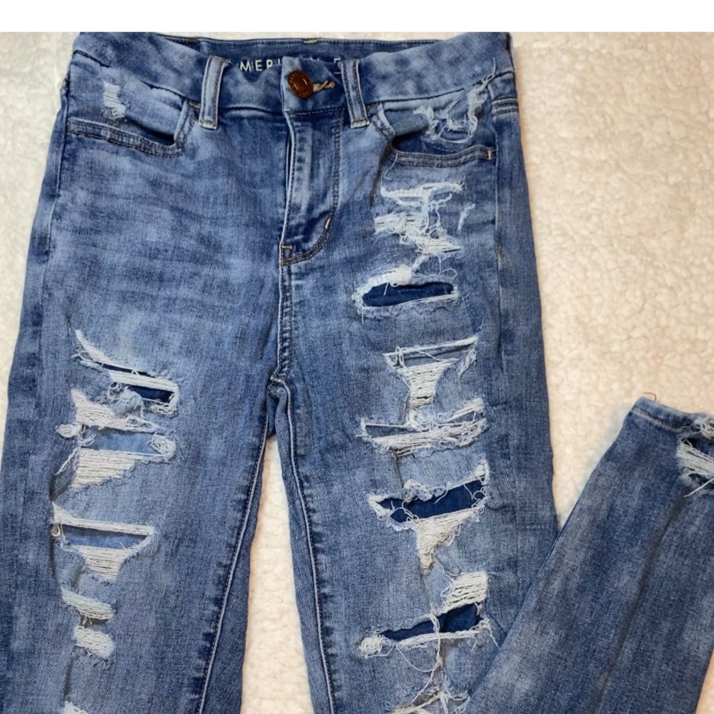 Ripped high rise jegging American Eagle Jeans